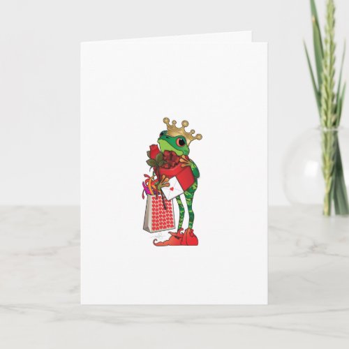 Frog Prince of Hearts Card
