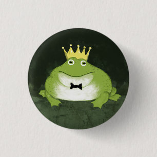 Frog Prince Pinback Button