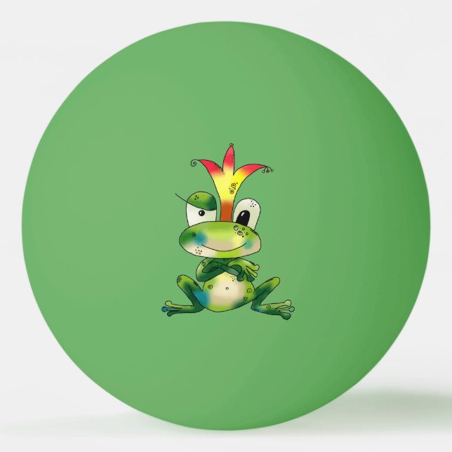 Frog Prince Ping Pong Ball (Front)