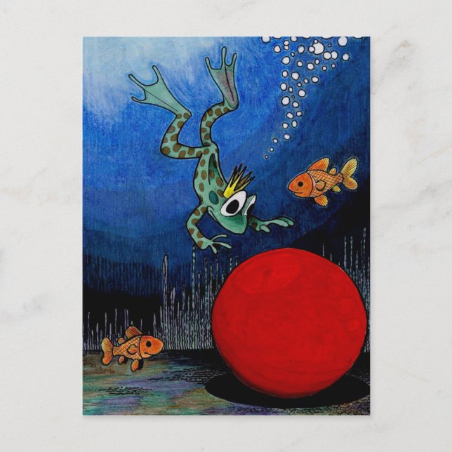 Frog Prince Postcard (Front)