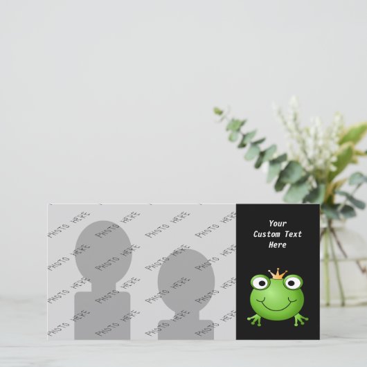 Frog Prince. Smiling Frog with a Crown. (Standing Front)