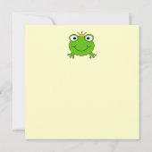 Frog Prince. Smiling Frog with a Crown. (Back)