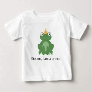 Frog prince t-shirt for baby toddler kid boy