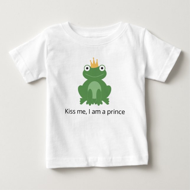 Frog prince t-shirt for baby toddler kid boy (Front)