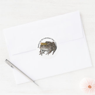 Frog Prince Valentine Classic Round Sticker