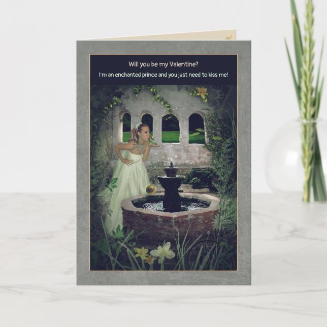 Frog Prince Valentine Holiday Card (Front)