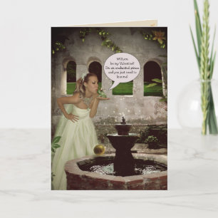 Frog Prince Valentine Holiday Card