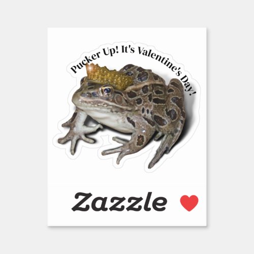  Frog Prince Valentine Sticker