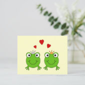 Frog Princess and Frog Prince, with hearts. (Standing Front)
