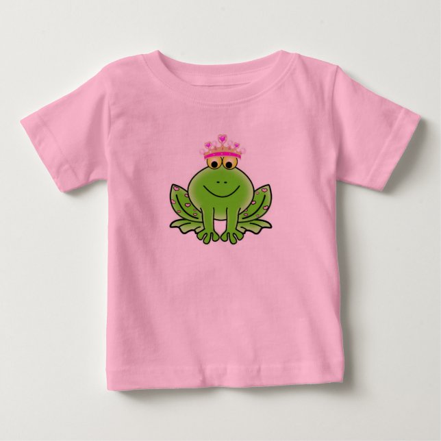 Frog Princess Baby Fine Jersey T-Shirt (Front)