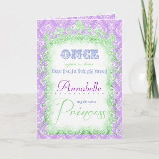 Frog Princess birthday photo invitation
