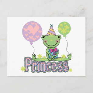 Frog Princess Birthday Tshirts and Gifts Postcard