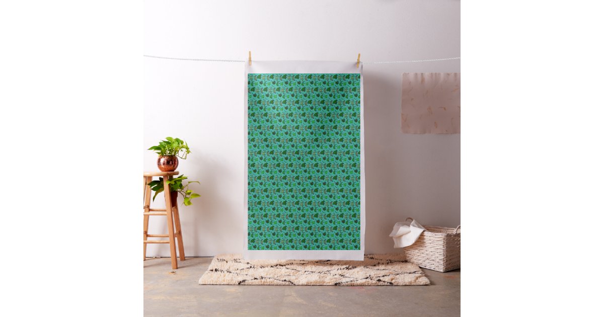 Frog Print Fabric Zazzle