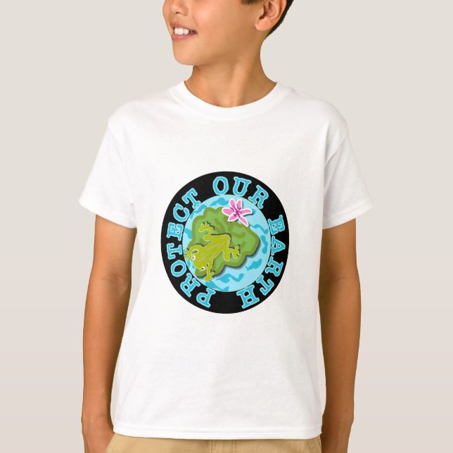 Frog Protect Our Earth T-shirts and Gifts (Front)