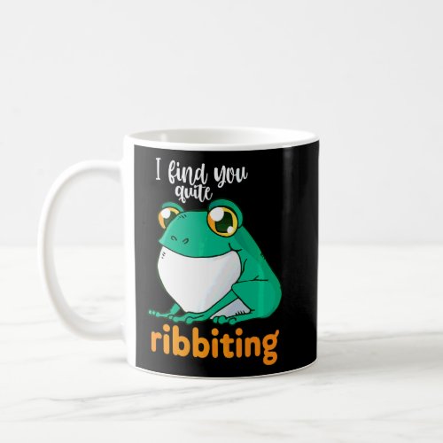 Frog Puns Quite Ribbiting Cute Toad Amphibian  Coffee Mug