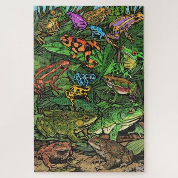 Frog Puzzle Difficult by timfoleyillo at Zazzle