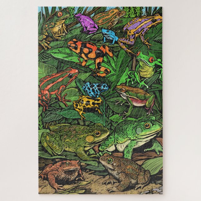 Frog Puzzle Difficult (Vertical)