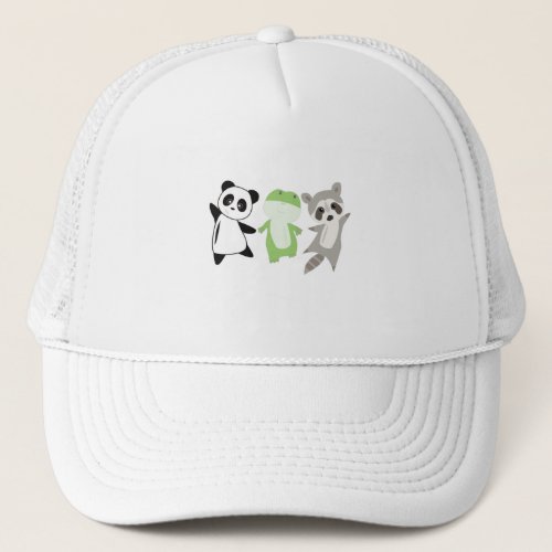 Frog Raccoon Panda Sweet Animal Lovers Trucker Hat