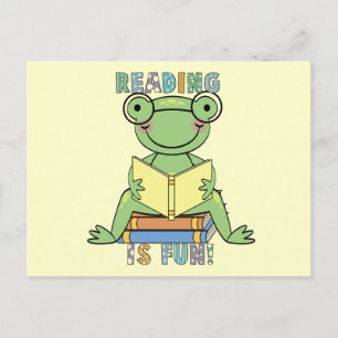 Frog - Reading is Fun Tshirts and Gifts Postcard