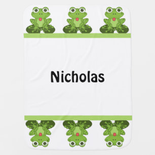 Frog Receiving Blanket