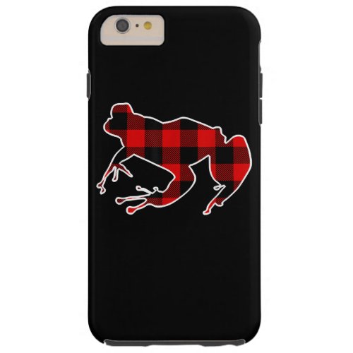 Frog Red Plaid  Frog Lover Gifts  I Love My Frog Tough iPhone 6 Plus Case