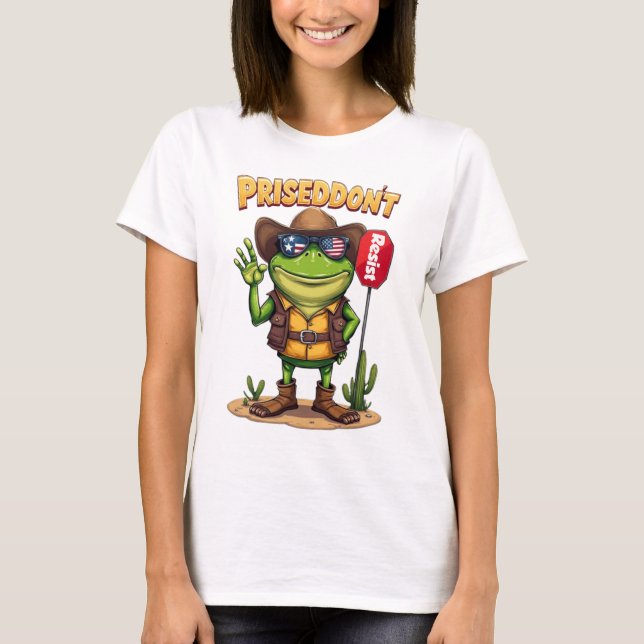 Frog Resist Portland Frog Protest Portland  T-Shirt (Front)