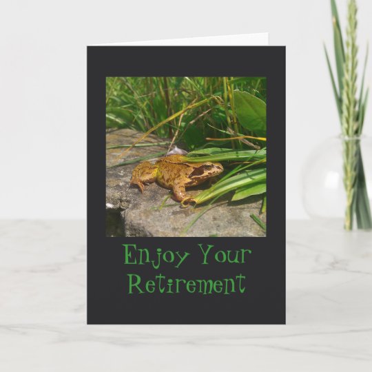 Frog Retirement Card | Zazzle.com