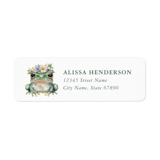 Frog Return Address Labels (Front)