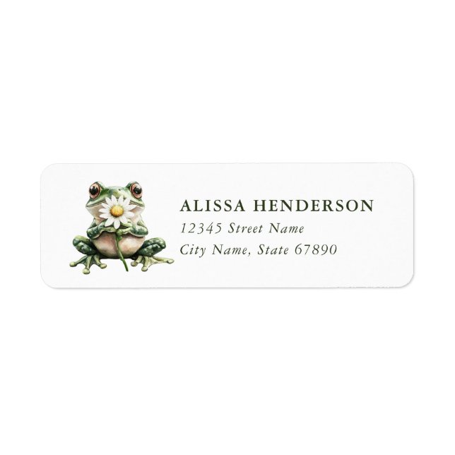 Frog Return Address Labels (Front)