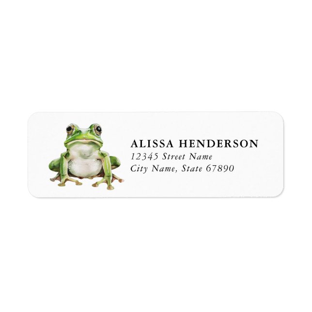 Frog Return Address Labels (Front)
