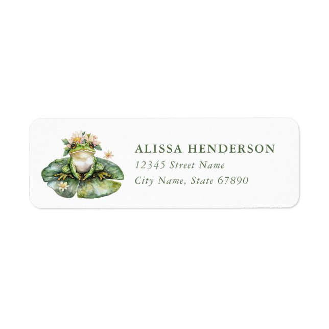 Frog Return Address Labels (Front)