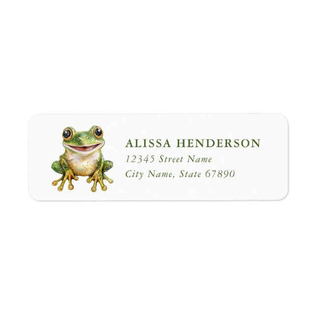 Frog Return Address Labels (Front)