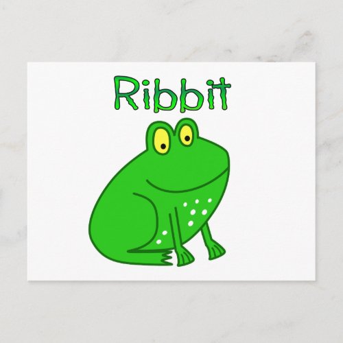 Frog Ribbit Postcard