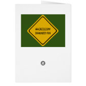 frog road sign cards (Back)