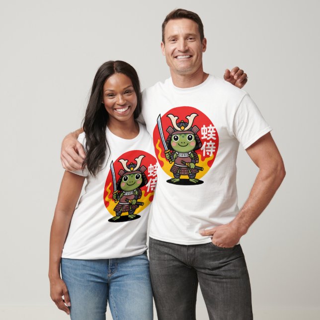 Frog Samurai Warrior Art T-Shirt (Unisex)