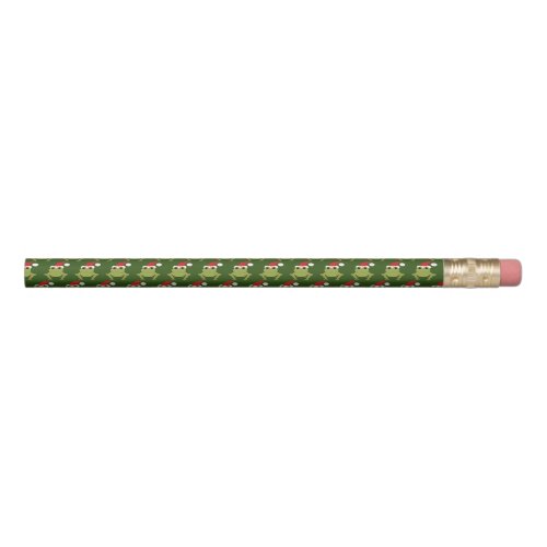 Frog Santa Hat Christmas Pencil