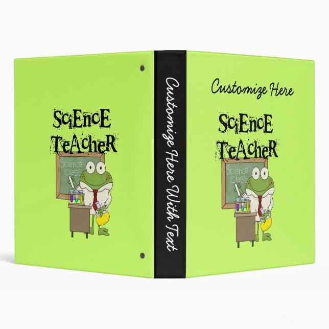 Frog Science Teacher Binder (Background)