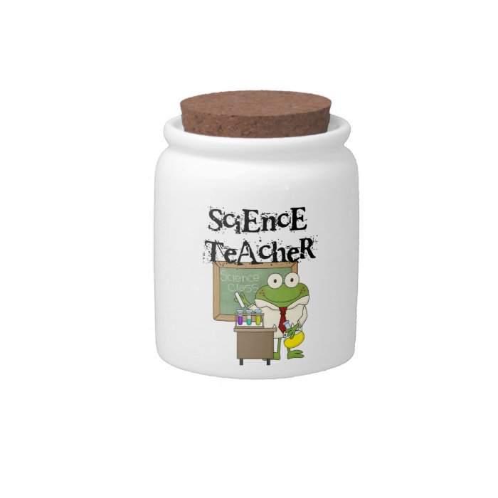 Frog Science Teacher Candy Jar