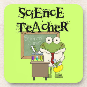 Frog Science Teacher Drink Coaster