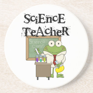 Frog Science Teacher Drink Coaster