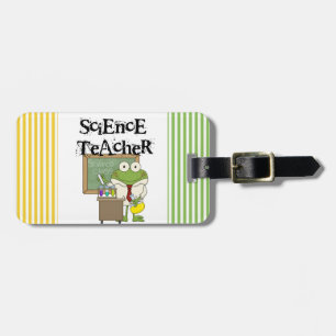 Frog Science Teacher Luggage Tag