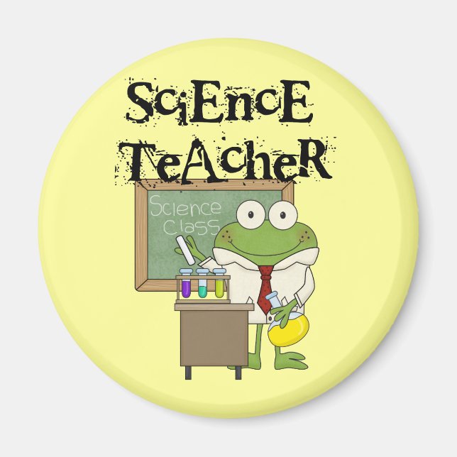 Frog Science Teacher Magnet (Front)