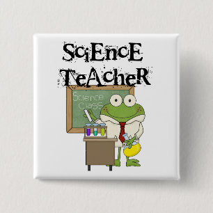 Frog Science Teacher Pinback Button