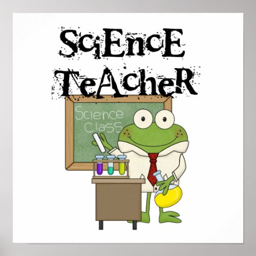 Frog Science Teacher Poster