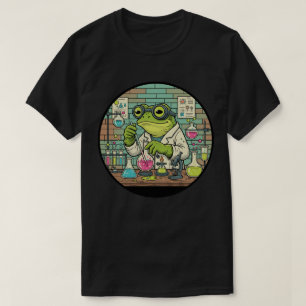 Frog Scientist Chemist - Funny Vintage Lab Work T-Shirt
