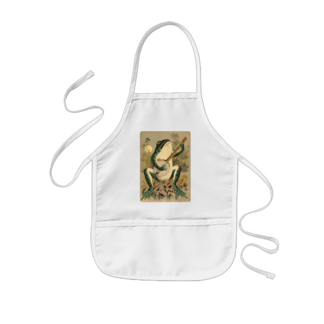 Frog Serenade Kid's Apron (Front)