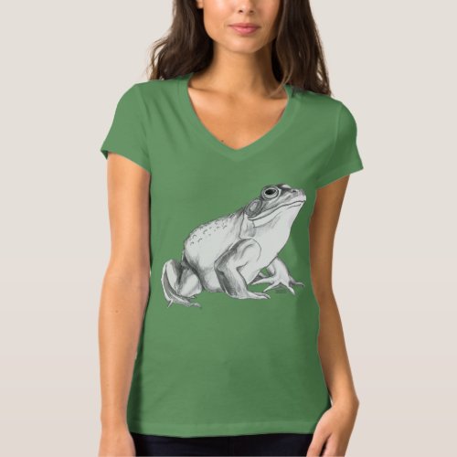 Frog Shirt Bullfrog Art T_shirt Cool Frog Gift