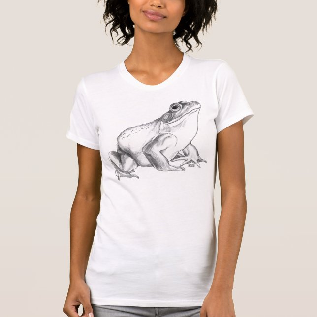 Frog Shirt Bullfrog Art T-shirt Cool Frog  Gift (Front)