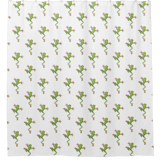 Frog Shower Curtain (Front)