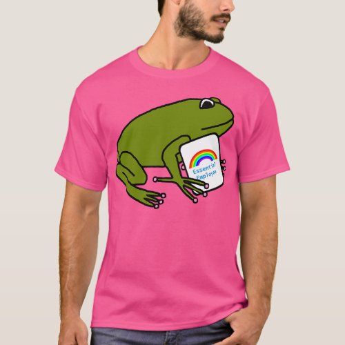 Frog Shows Support for Essential Employees with Ra T_Shirt